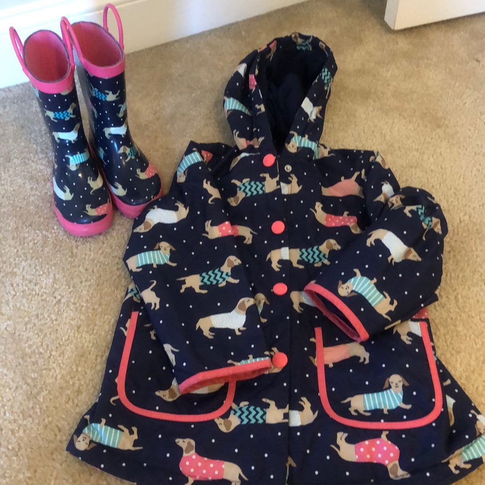 Carters raincoat and matching rain boots